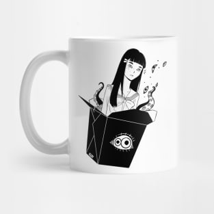 Anime School Girl Take Out With Tentacles Mug